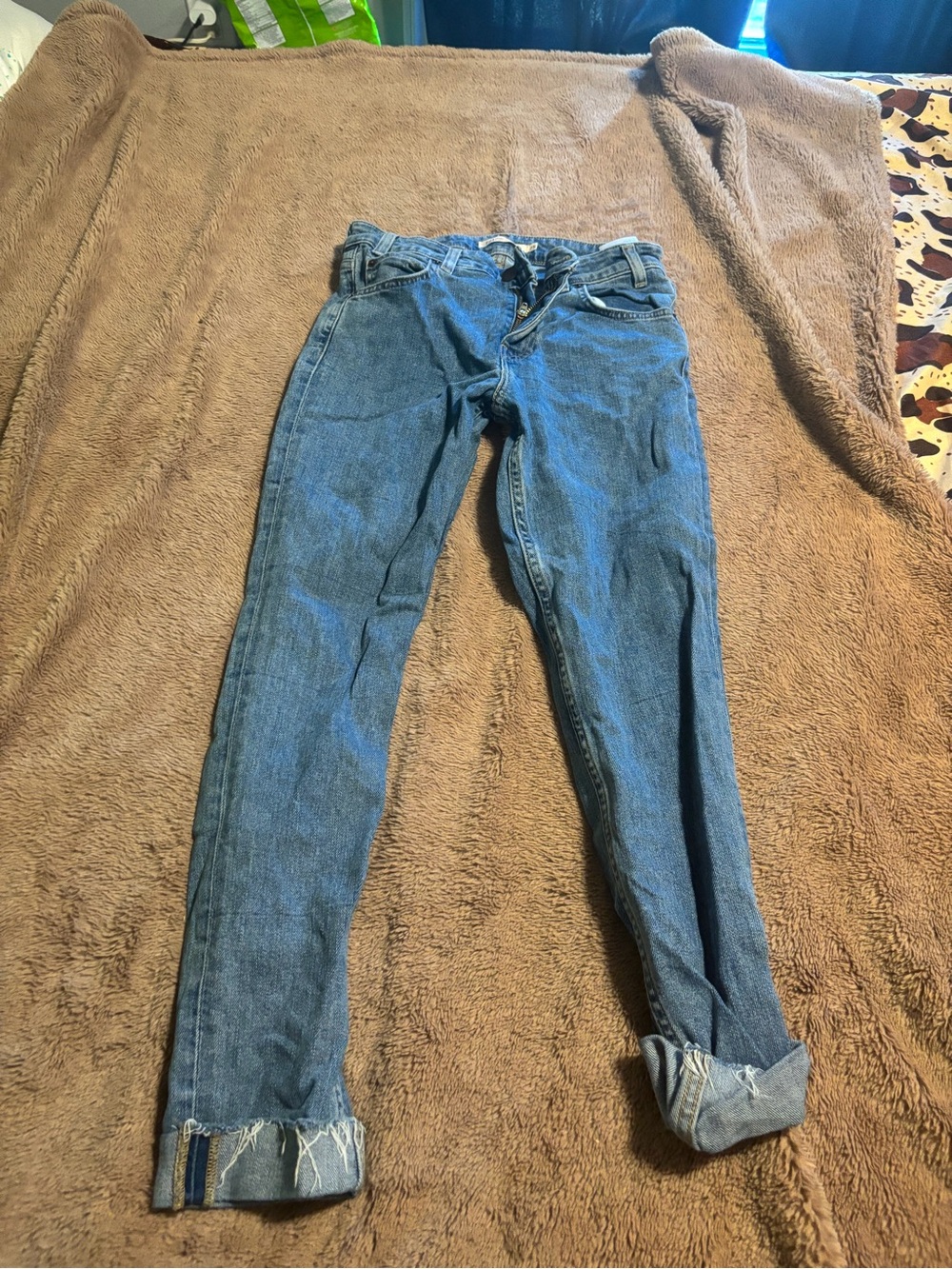 Levi's Light Blue Cropped Ankle Jeans